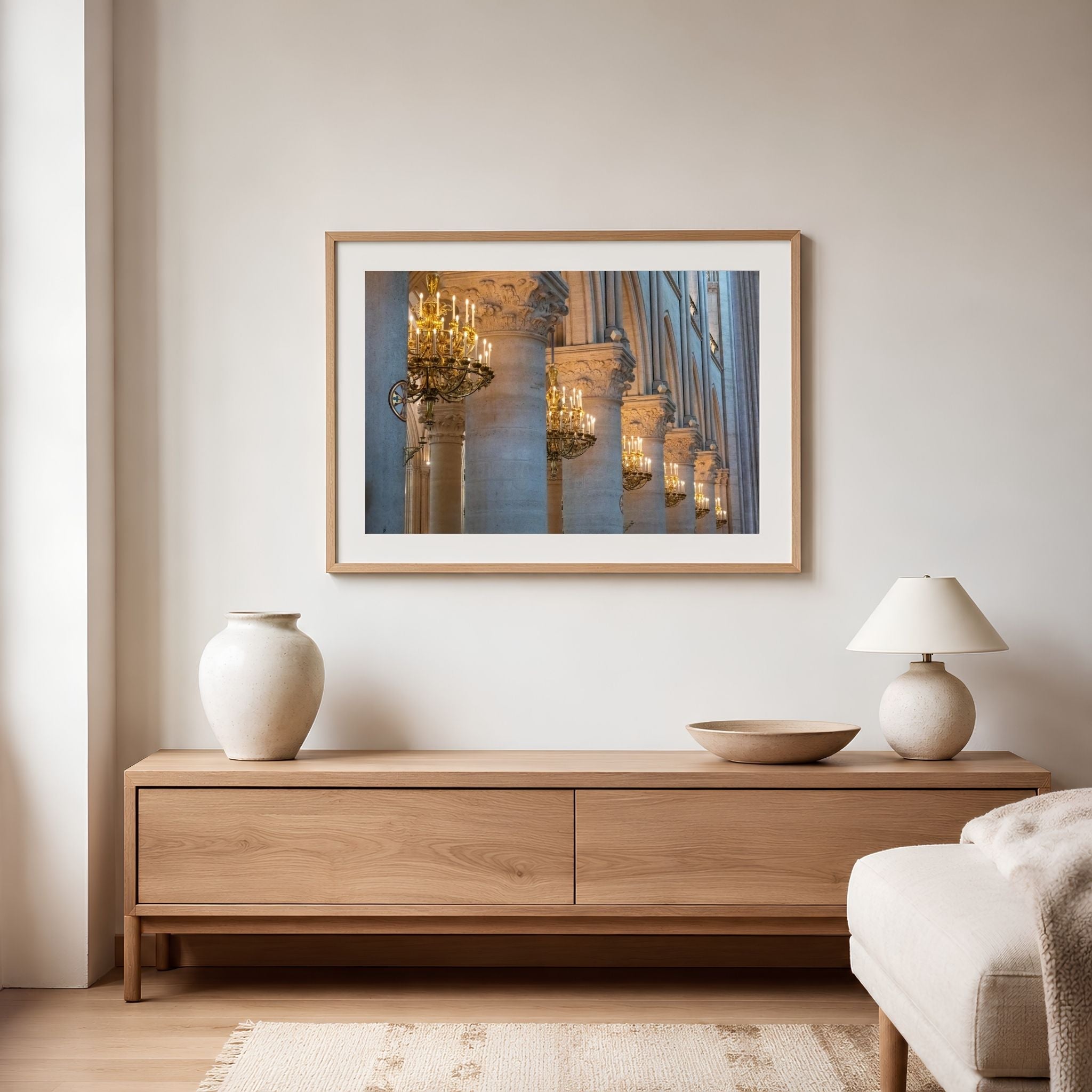 Notre-Dame Cathedral Interior Paris Print | Linda Nee
